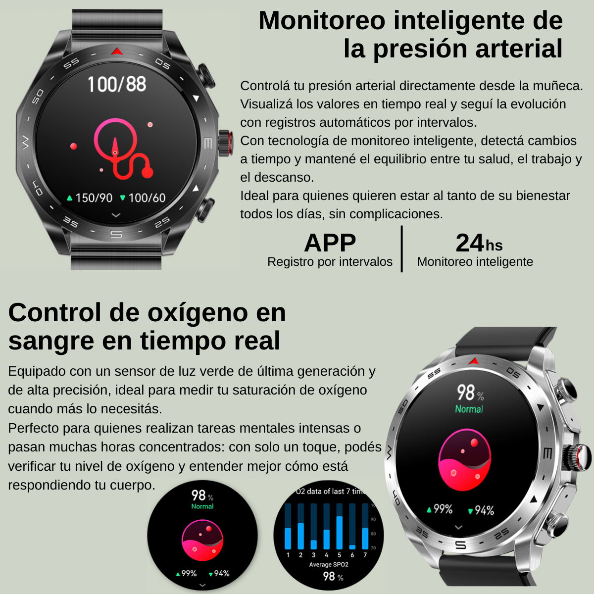 Smartwatch T95 con Auriculares Bluetooth - Image 8