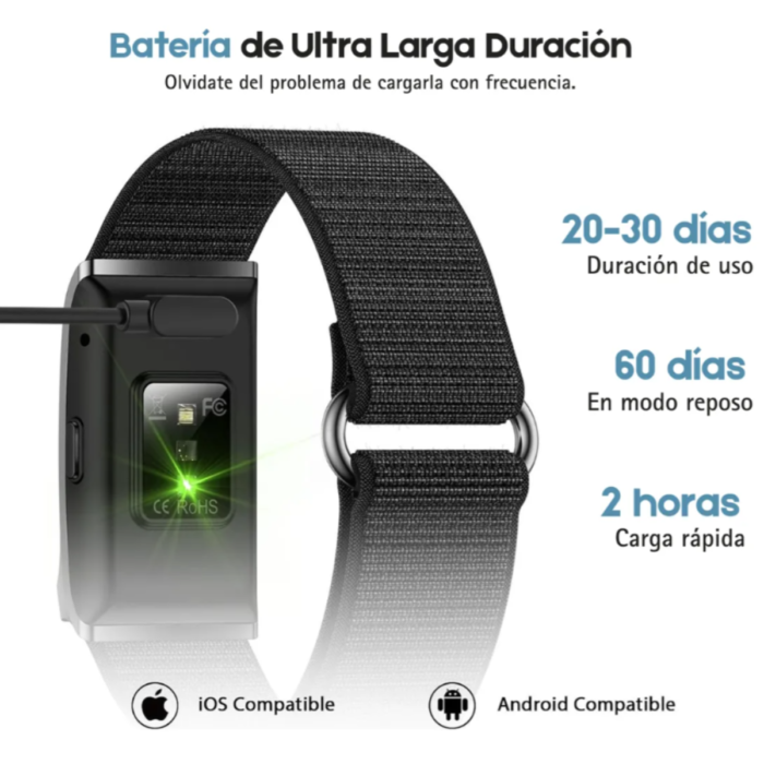 Pulsera Inteligente H59 – Negra | Silicona