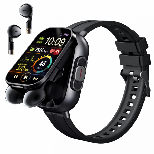 Smartwatch D8 2 en 1 - Negro